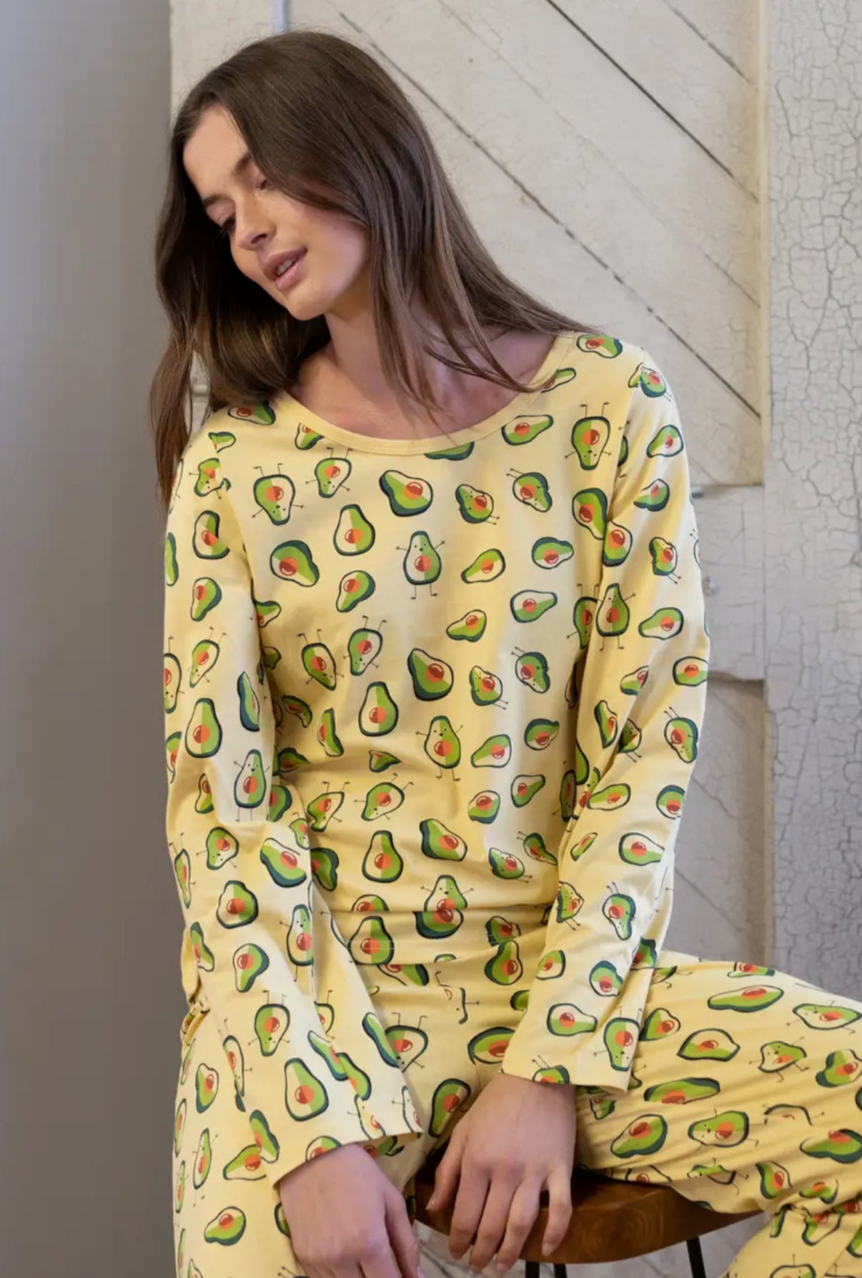 Avocado cotton pajamas