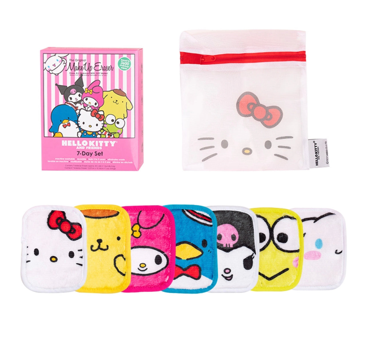 Hello kitty and friends The original make up Eraser 7-Day Set © Sanrio