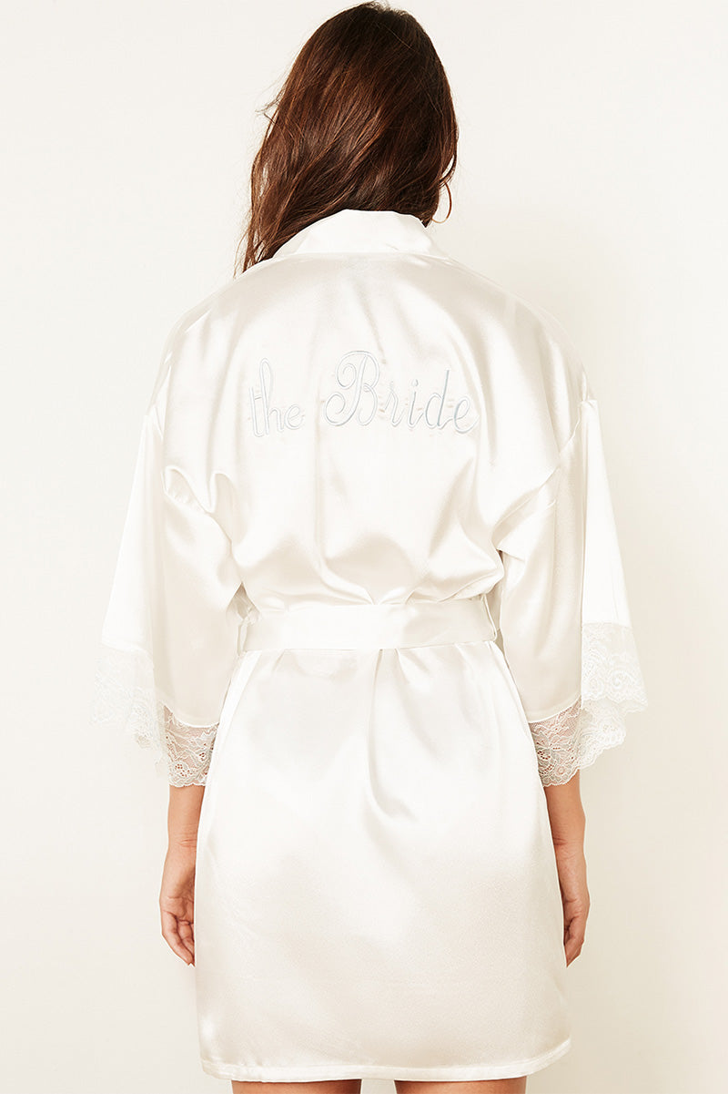 “The Bride” Satin Robe