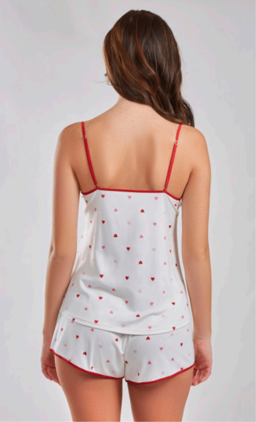 Red Pink Hearts short Pajama set