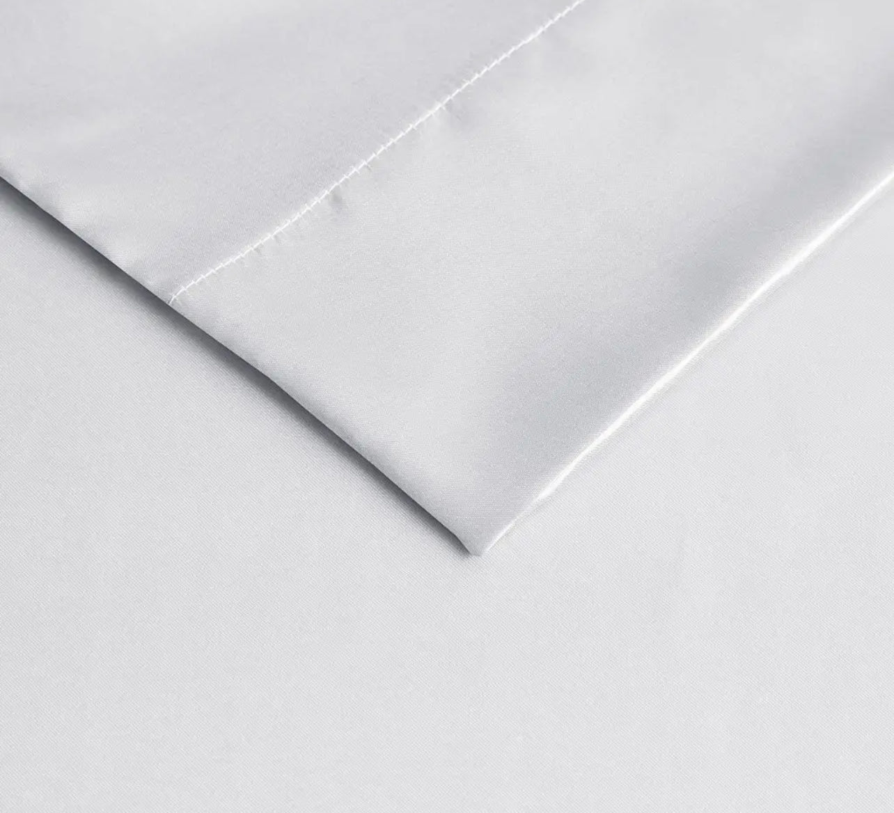 2-Pack Satin Pillowcases, White