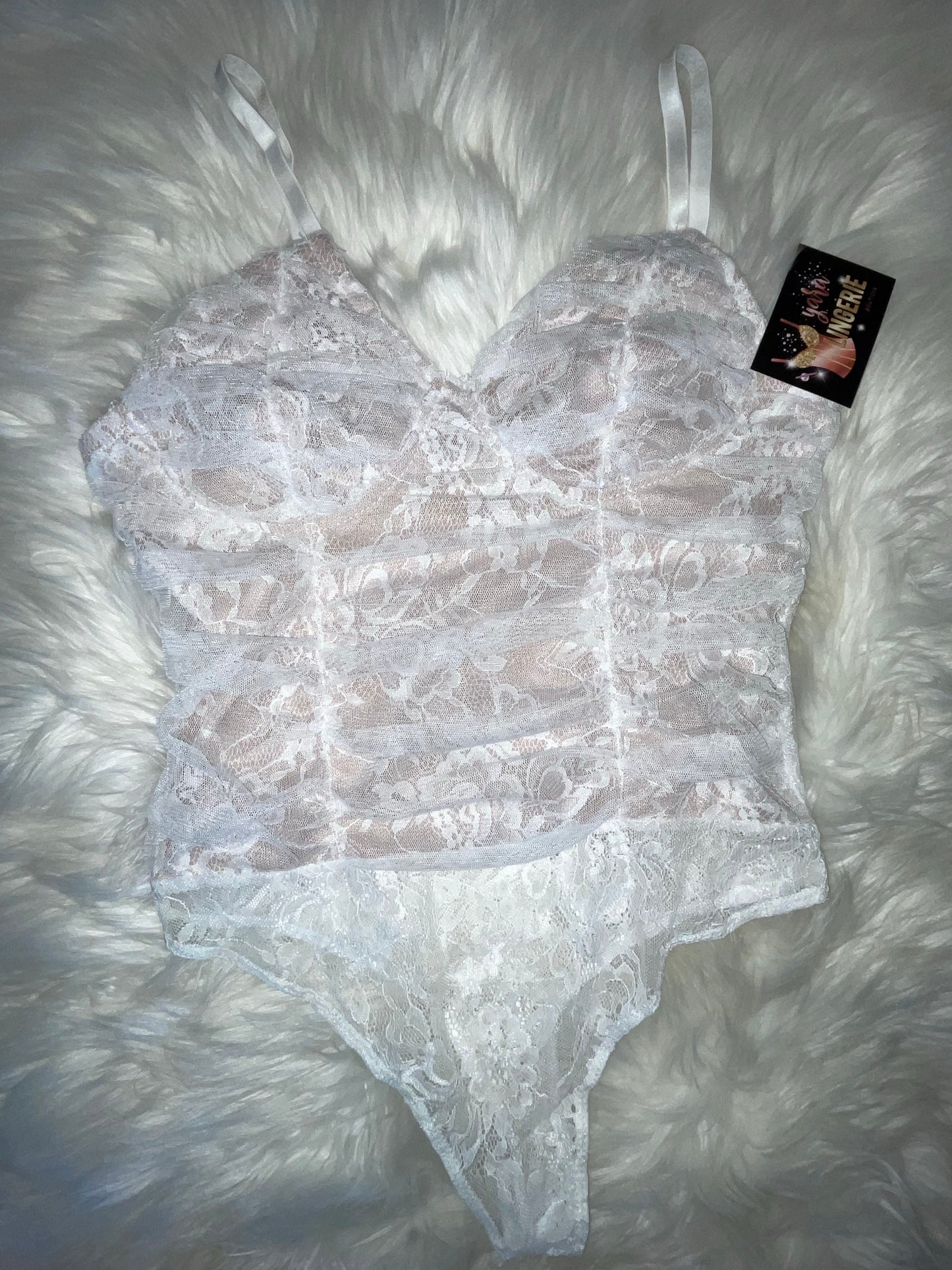 Brigitte Shirring bra cup bodysuit