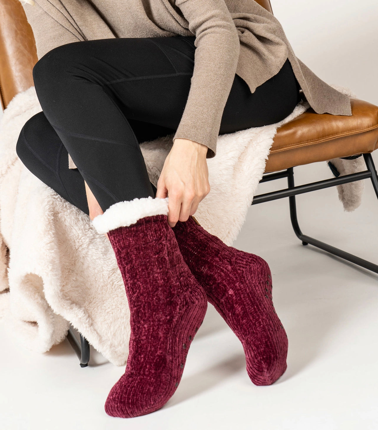 Britt's Knits Beyond Soft Slipper Socks