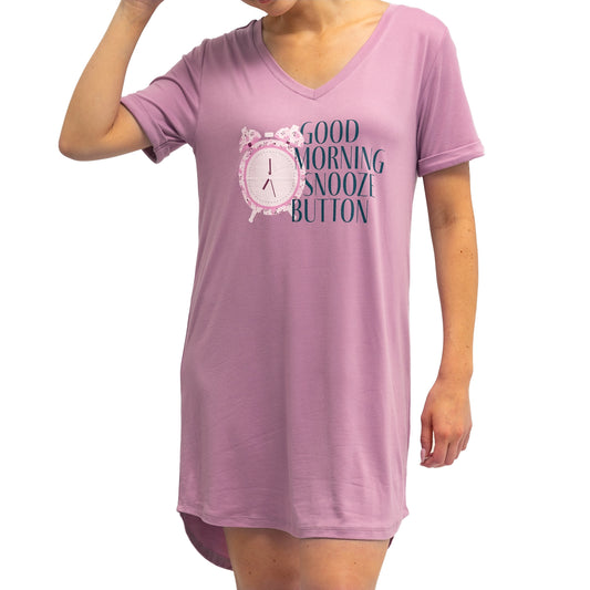 Good Morning Snooze Button SleepShirt